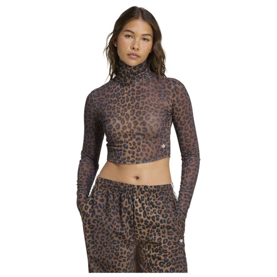 Adidas Γυναικεία μακρυμάνικη μπλούζα Leopard Long Sleeve Tee